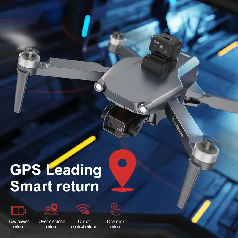 L600 pro max drone 4k câmera profissional hd 3 eixos cardan gps segurança dron evitar obstáculos wifi fpv uva rc quadcopter brinquedos
