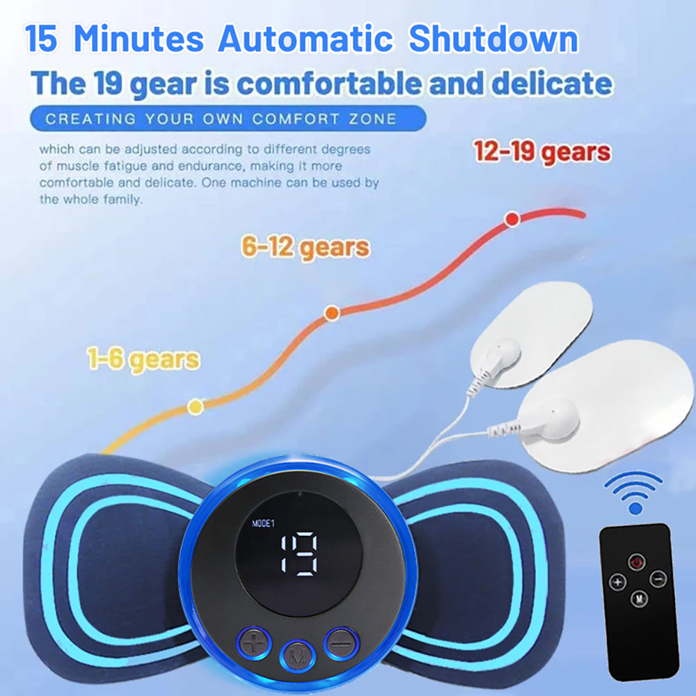 กระดูกสันหลังส่วนคอนวดสติกเกอร์ชาร์จรุ่นนวดคอผ่อนคลายบรรเทาความเมื่อยล้า Meridian นวดอัจฉริยะแบบพกพา