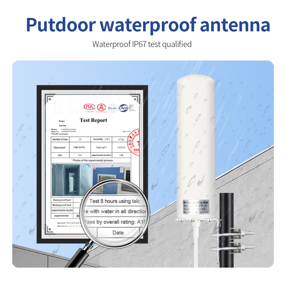 Antena MIMO 4G LTE 5G, antena impermeable para exteriores, conector SMA macho CRC9 TS9 con Cable de extensión Dual de 5M para módem enrutador