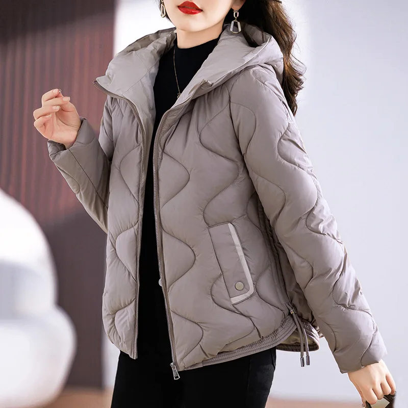 Manteau court rembourré en coton pour femme, version coréenne, ample, explosif, hiver, nouveau, 2025