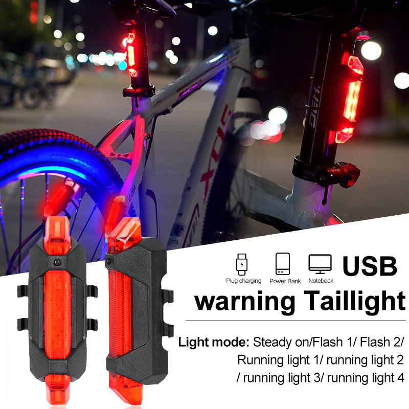 USB 충전식 자전거 라이트 미등 설치가 용이함 3가지 모드 자전거용 자전거 라이트 액세서리