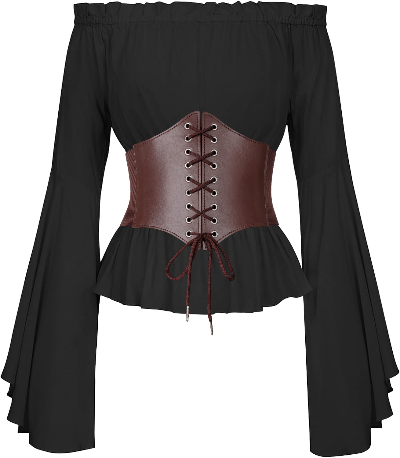 Cinto de espartilho medieval feminino steampunk couro pu cinto de corpo anime cosplay viking pirata acessórios
