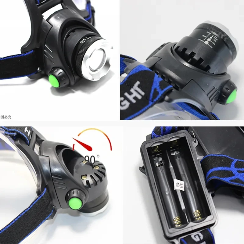 Potente linterna frontal LED de inducción Use18650 batería recargable faro de aluminio lámpara de camping al aire libre linterna frontal de alto lúmenes