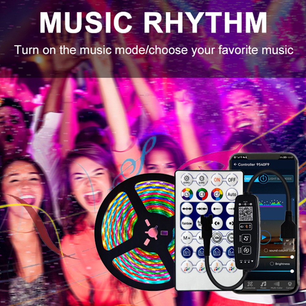 DC5-24V 3Pin 28Key Button Led Controller mit Smart Pixel Bluetooth Musik Fernbedienung für individuelle adressierbare 5050 RGB Streifen Licht