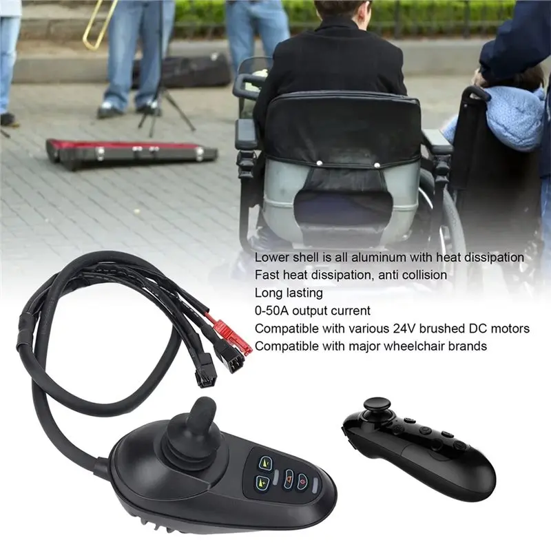 Joystick Pengontrol Kursi Roda Listrik DC24V yang Dilindungi Sirkuit Pendek untuk Penggantian