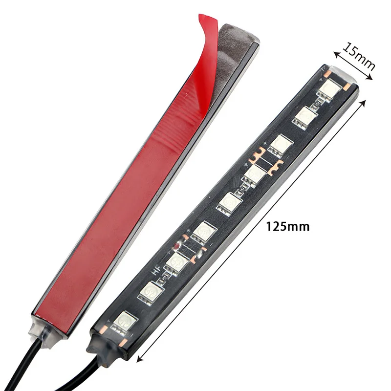 1 conjunto 9SMD Car Styling Pé Luz Backlight Decoração Interior do carro Luz Azul com Cigarro Lighter12v Led
