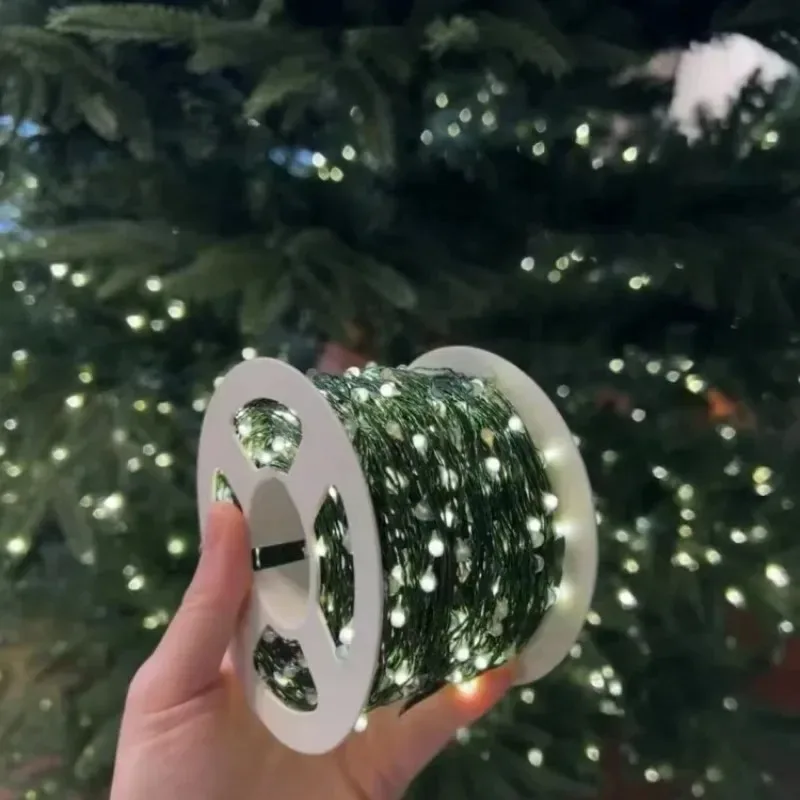 5M/10M/20M/30M LEDs Lights String Remote Control Fairy Light USB Operated LED String Lamp Green Copper Wire Christmas Decoration