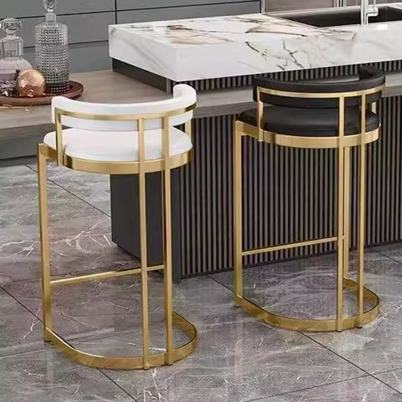 Tabourets De Bar De Restaurant en métal, balcon, Accent moderne, chambre à coucher, chaises De Bar dorées minimalistes, cuisine douce, meubles De Bar