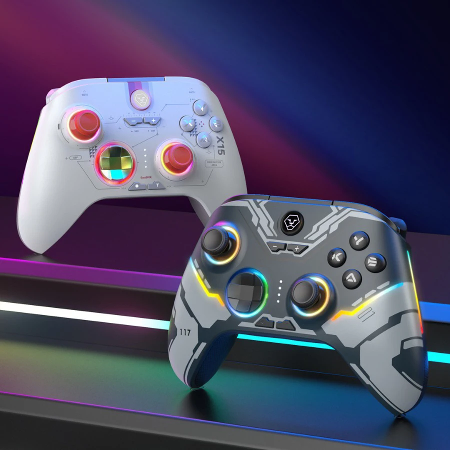 스위치/PC/iOS 다중 플랫폼 연결 RGB Esports 조명 효과용 무선 Bluetooth 컨트롤러 홀 선형 트리거