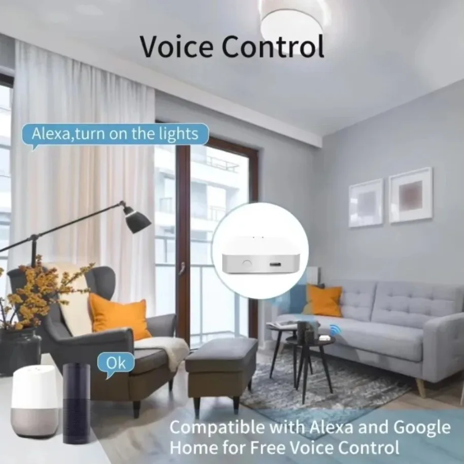 Bluetooth Gateway Hub Tuya Multi Modus ZigBee Wireless Smart Home Geräte Fernbedienung Brücke Unterstützung Alexa Google Hause