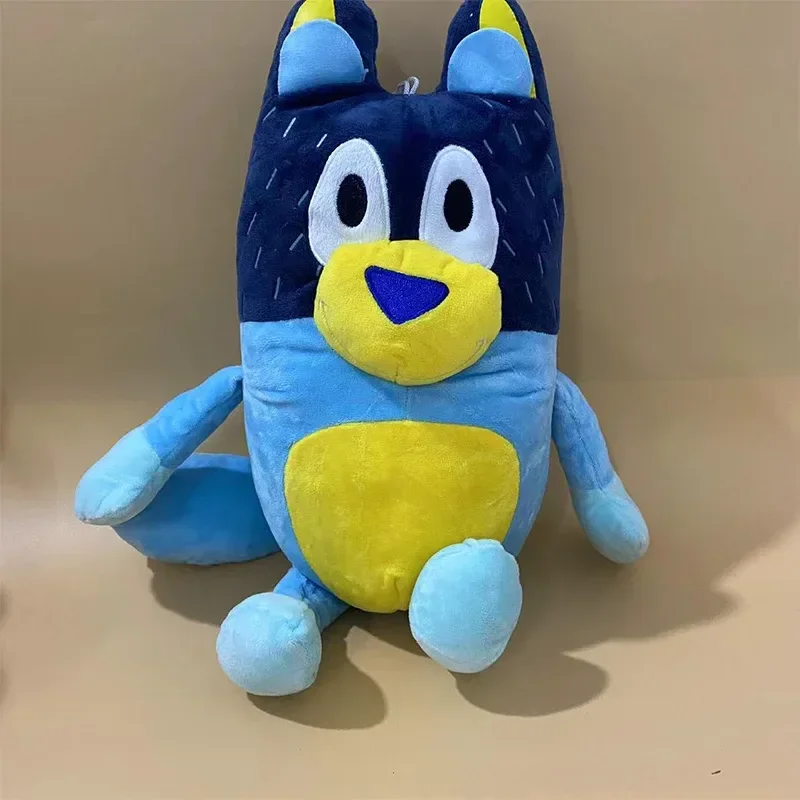 Bluey ของเล่นตุ๊กตาครอบครัวน่ารักจำลองสุนัขลาดตระเวนสำหรับน้องสาวของบิงโก Kawai ตุ๊กตาของเล่นเด็กของขวัญคริสต์มาสวันเกิด