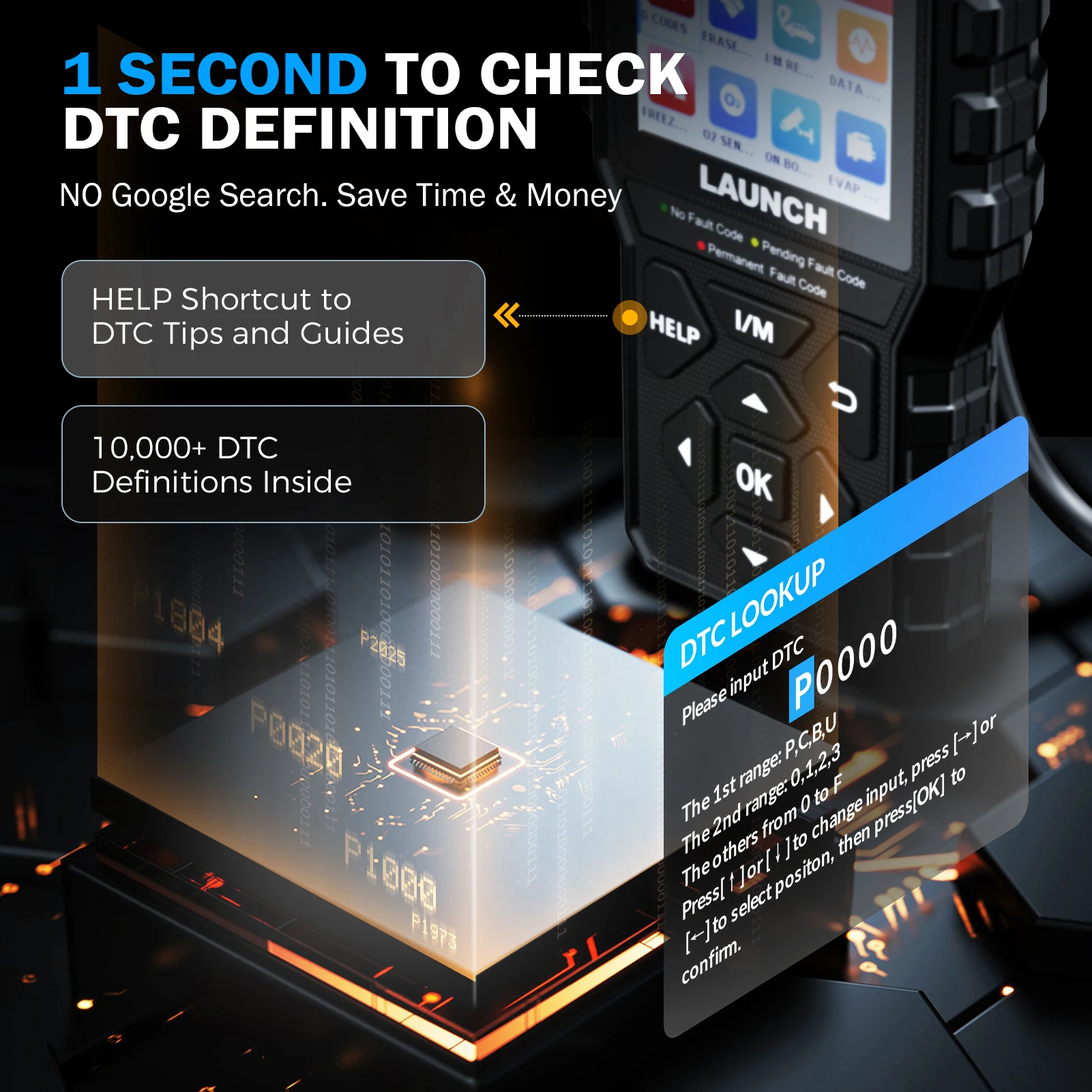Nuevo lanzamiento Creader 529 lector de código de escáner OBD2 CR529 herramienta de diagnóstico automotriz lector de código OBDII lectura de código de falla escaneo OBD2 DIY