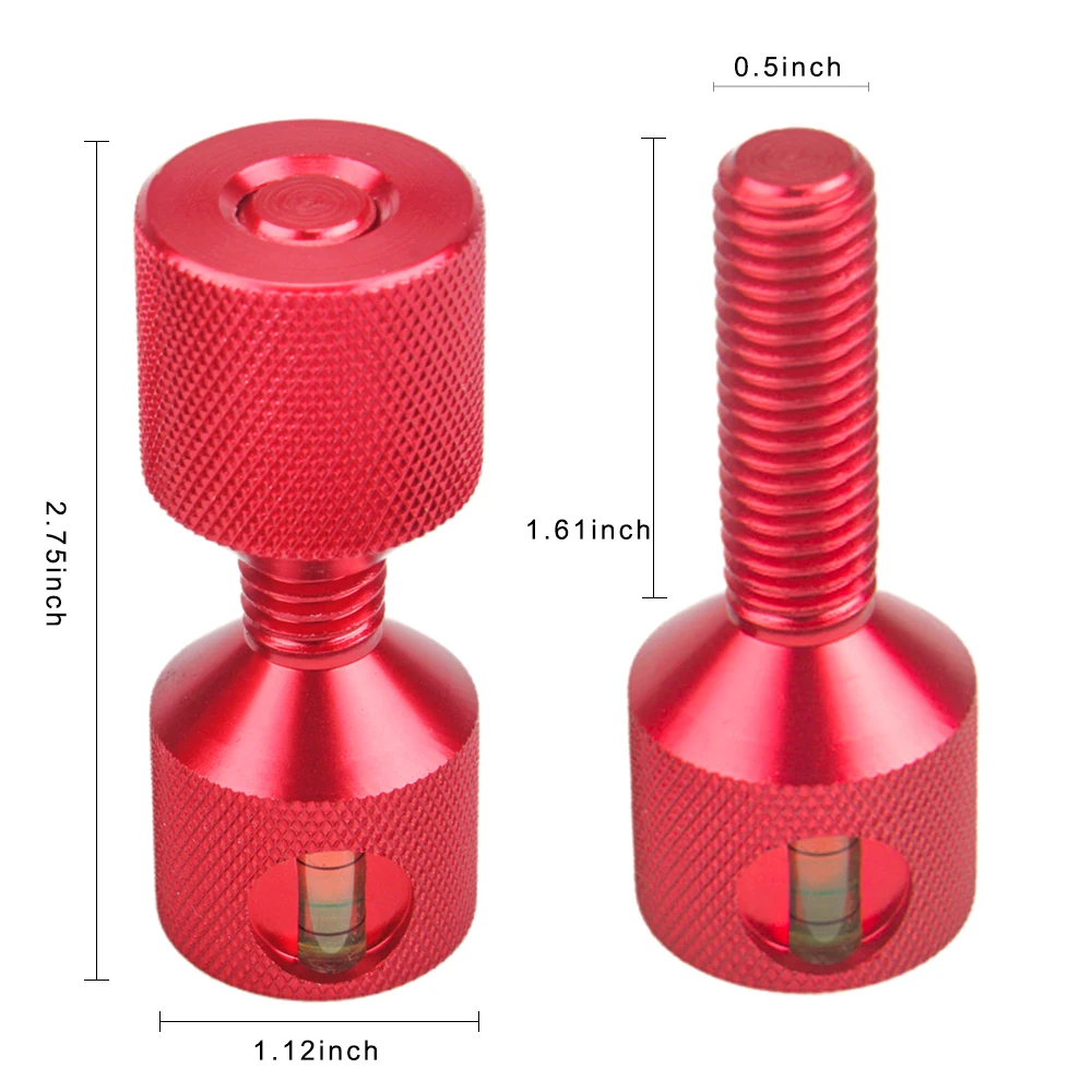 Pasadores de dos orificios con brida de aluminio de 1-1/8 pulgadas Pasadores de alineación de dos orificios de 1-1/8" con gradiente