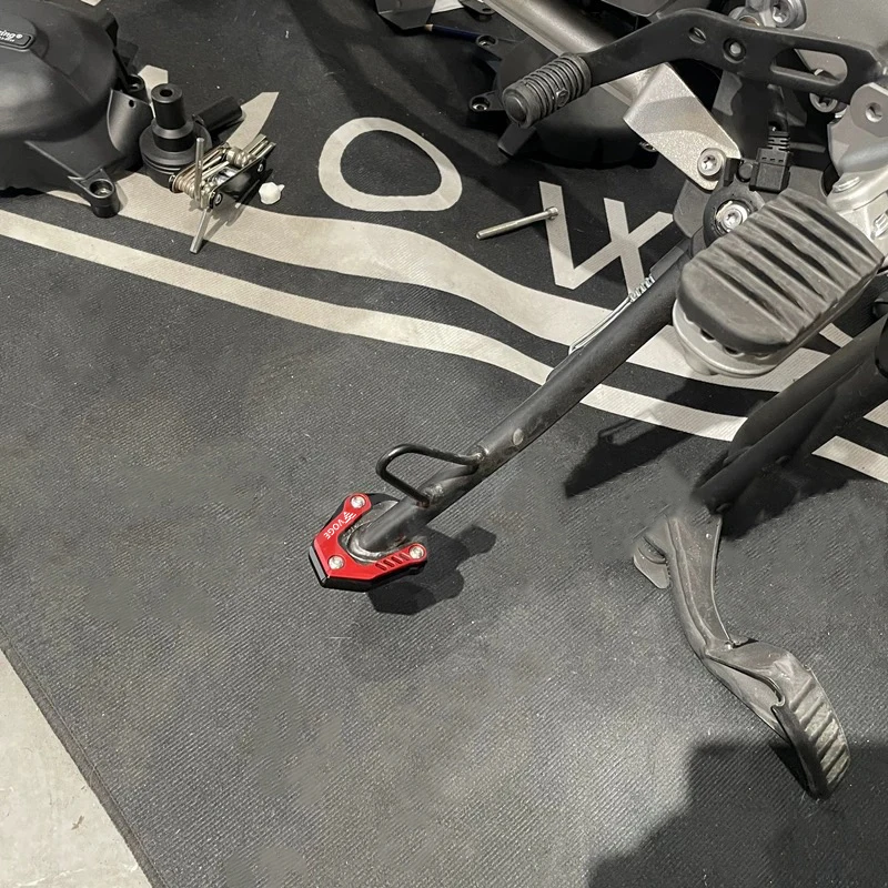 New For Loncin Voge DS525X DS900X DSX 525 900 DSX 900 2023-2024 Motorcycle Accessories CNC Side Stand Kickstand enlarged plate