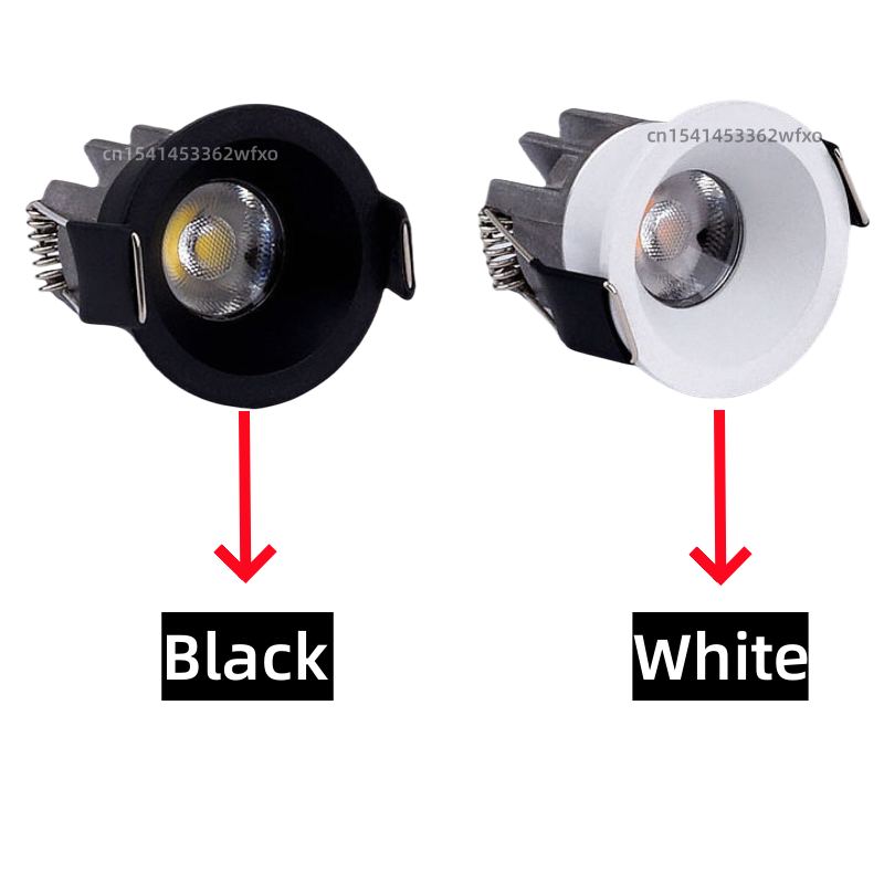 Mini luz empotrable LED regulable 3W5W7W10W, foco de luz de techo antideslumbrante, bombilla empotrable COB en dormitorio, cocina, gabinete de vino