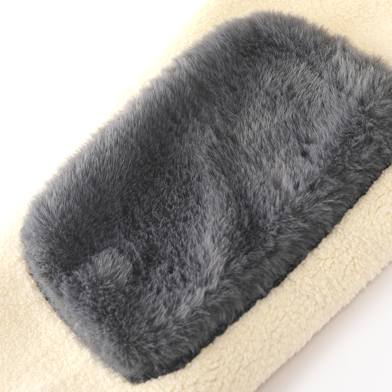 Men's and women's winter warm knee pads, soft and fluffy knee heaters, elderly joint and cold leg covers, adjustable size