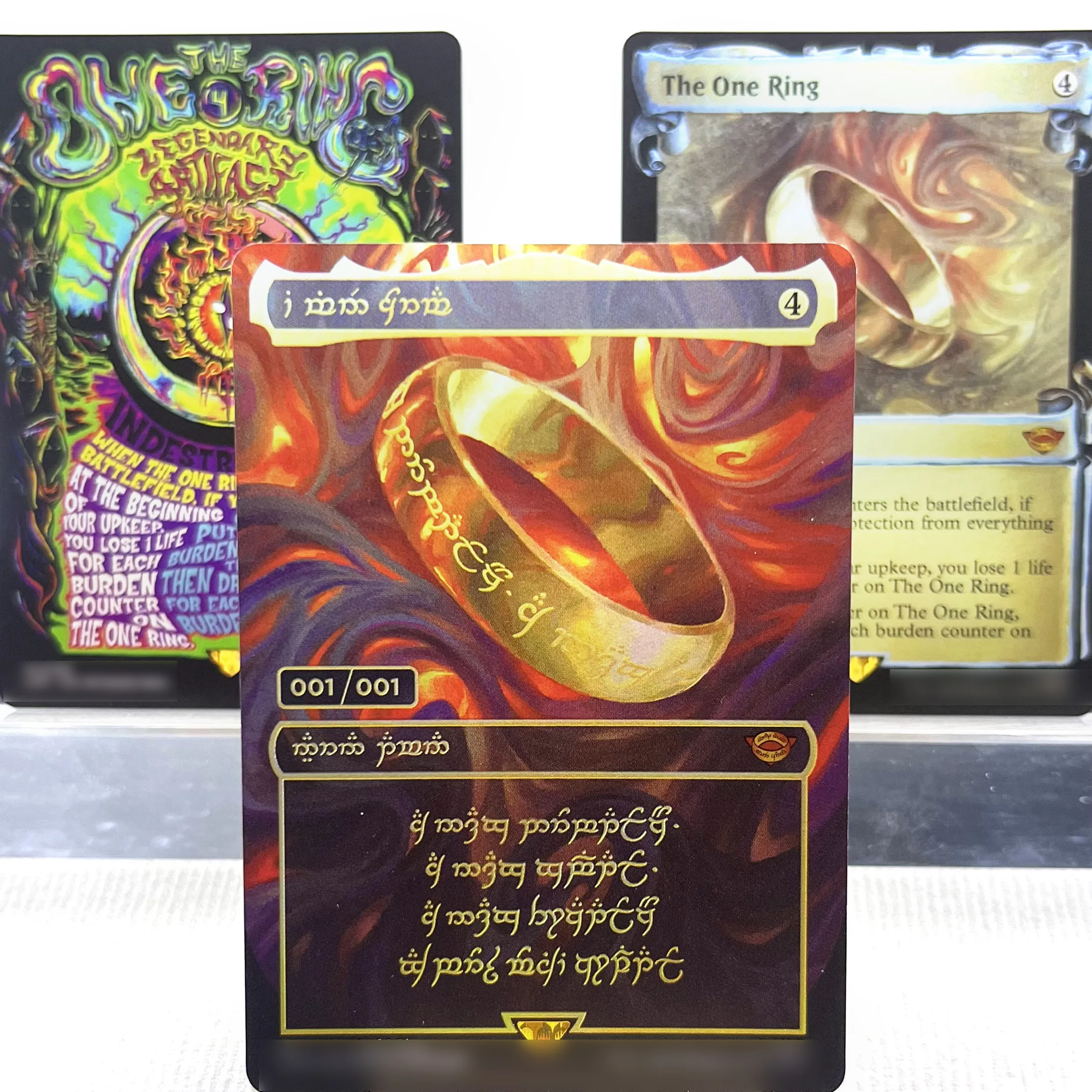 LTR LTC FOIL1-I01 Tcg карты прокси волшебное кольцо The One Ring sol Ring Orcish Bowmasters драгоценные камни каверны душ собрание