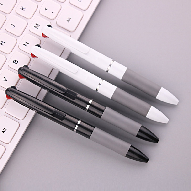 Liquidación_3 en 1 Color de tinta roja/negra/azul 0,7mm bolígrafos para estudiantes bolígrafo escritura papelería suministros escolares finos lápiz