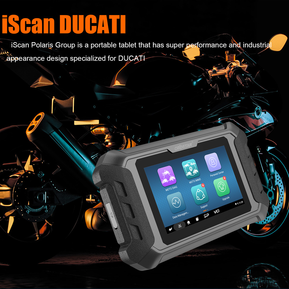 OBDSTAR iScan pour outil de Diagnostic de moto DUCATI prend en charge la programmation/diagnostic/odomètre IMMO
