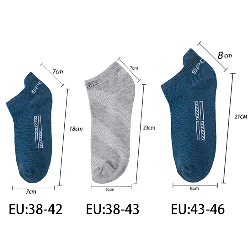 5 par/lote calcetines tobilleros de alta calidad para hombre, calcetines deportivos de algodón transpirables de malla, calcetines cortos informales atléticos de corte fino de talla grande