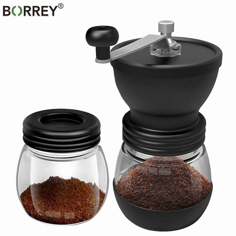 Penggiling Kopi Penggiling Tangan Kopi, Parutan, Mesin Penggiling Manual Plastik, Penggiling Manual Mesin Kopi Inti Tahan Karat