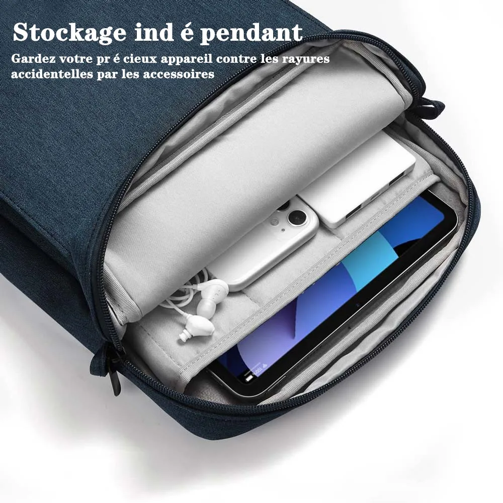 Pochette pour tablette en poudre, sac pour iPad Pro 12, 9, 11, iPad 10e, Air 5, 4, 3, 10.9, 10.2 pouces, 9e, 8e, 7e génération, 2021, 2022