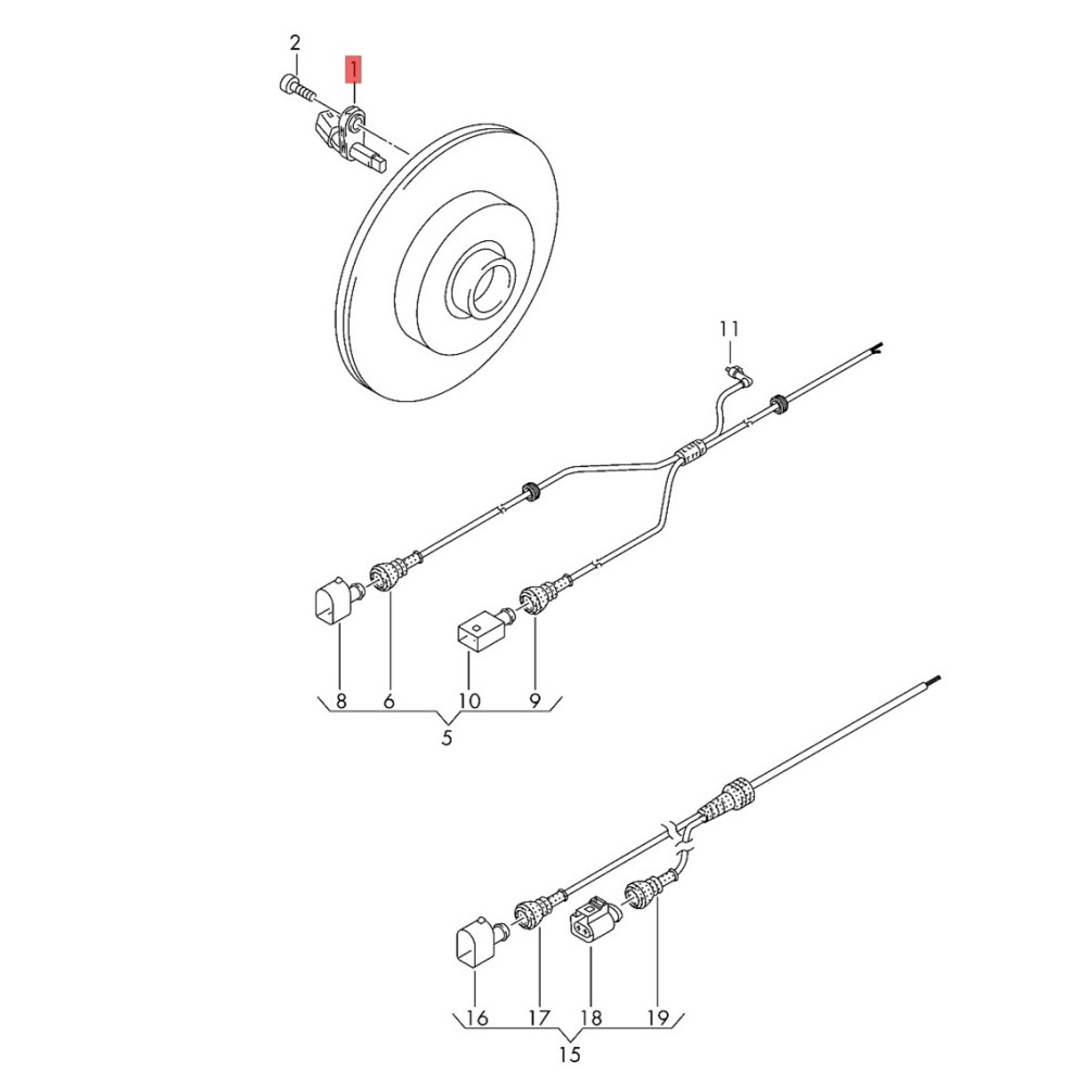 Датчик скорости колес ABS WHT003856 WHT003857 для Audi Q3 A3 S3 VW Passat B6 Golf MK5 Beetle камера Bora Touran WHT003858 WHT003859, 1 комплект