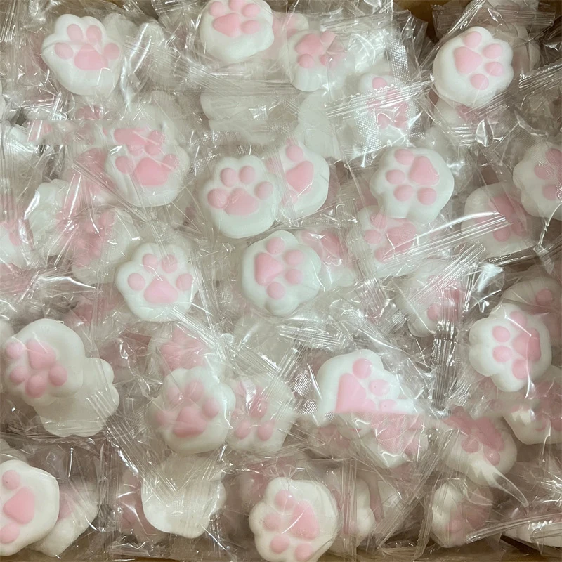 3pcs Kawaii Mini Squishy Cat PAW Pinch Squeeze ของเล่นน่ารัก Cat PAW สัตว์ Dango Fidgeting เด็ก Sensory ของเล่นสาวของขวัญราคาถูก Stuff