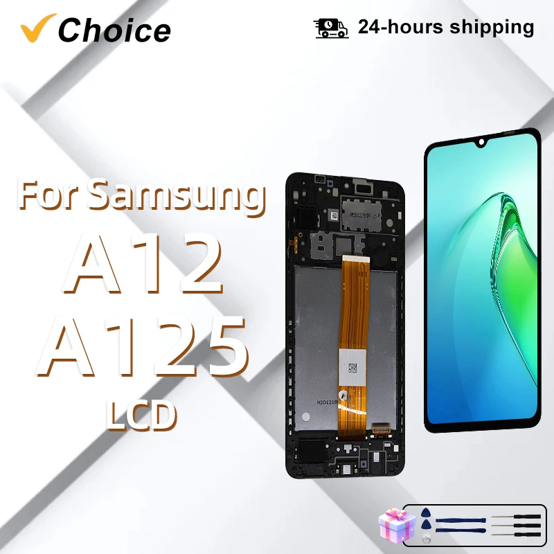 6,5 "nuevo probado para Samsung Galaxy A12 LCD A125F SM-A125F A125 pantalla táctil digitalizador para Samsung A12 reemplazo de la pantalla