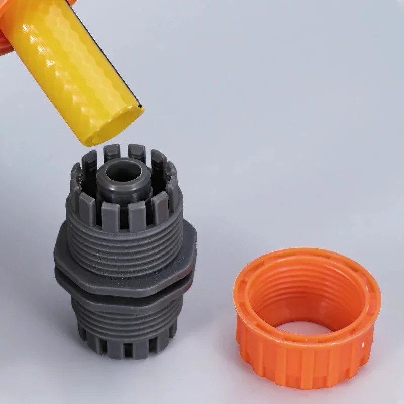 Garden Watering Hose Plastic Quick Connector 1/2" 3/4'' 1 Double Male  Coupling Joint Adapter Extender Set for  Pipe
