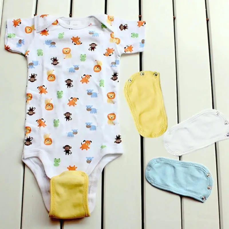 4 unids/set nuevo encantador pelele de bebé socio traje de cuerpo súper utilitario mono mono suave mono alargar tela extensora