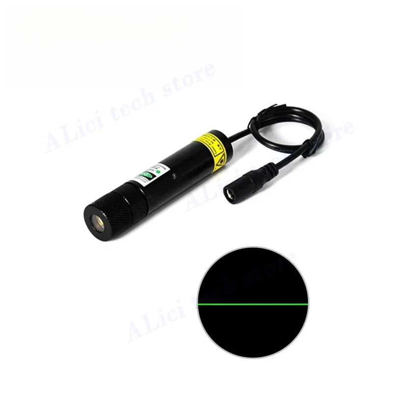 532nm green100MW Laser Module Woodworking Stone Cutting Equipment Positioning Infrared Cross Iine Iine DC3V Factory Direct Sales