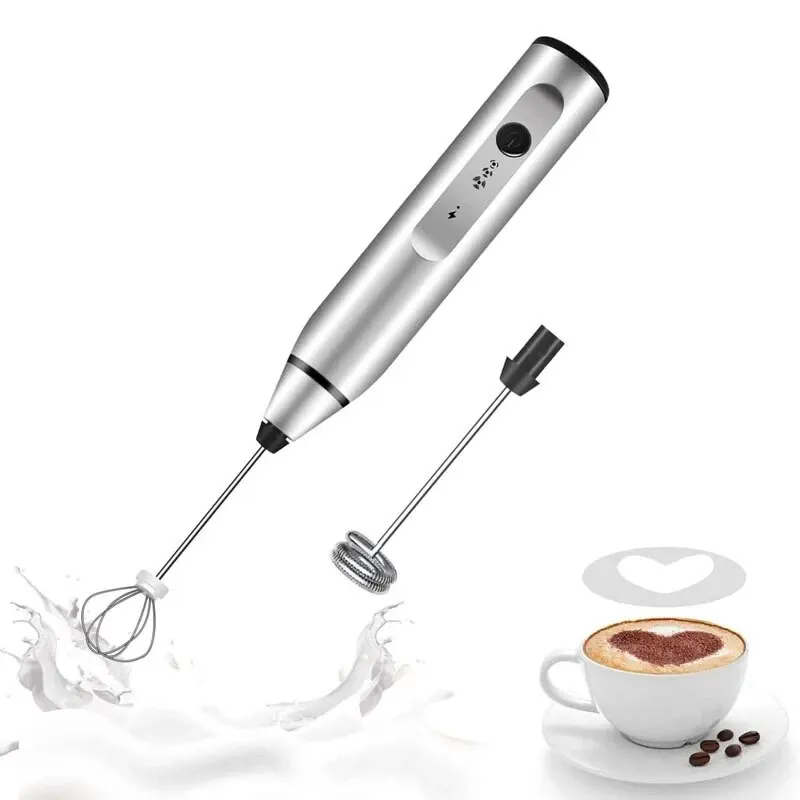ポータブル電動ミルク泡立て器ハンドヘルドブレンダー USB ミニコーヒーメーカー泡立て器ミキサーカプチーノクリーム卵ビーター食品ブレンダー