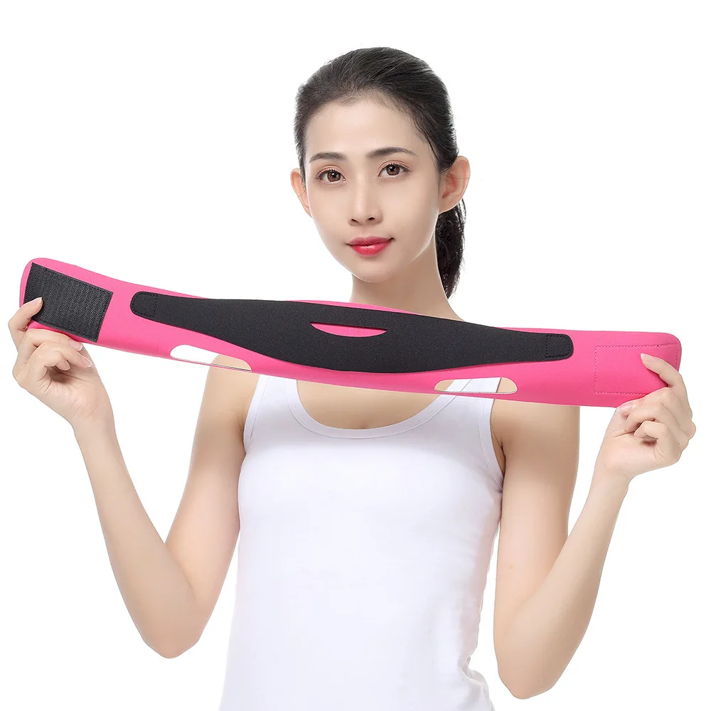 女性痩身あご頬スリムリフトアップマスク V フェイスラインベルト抗しわストラップバンド美顔ツール顔痩身包帯