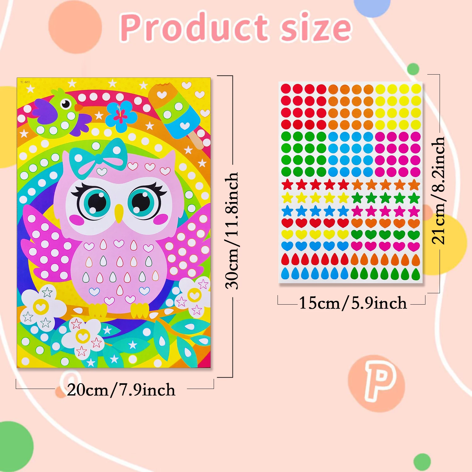 เด็ก Dot สมุดระบายสี DIY สี Dot การ์ตูนสัตว์วาดโมเสคสติกเกอร์ปริศนาเด็กเรียนรู้สร้างสรรค์ของเล่นเพื่อการศึกษา