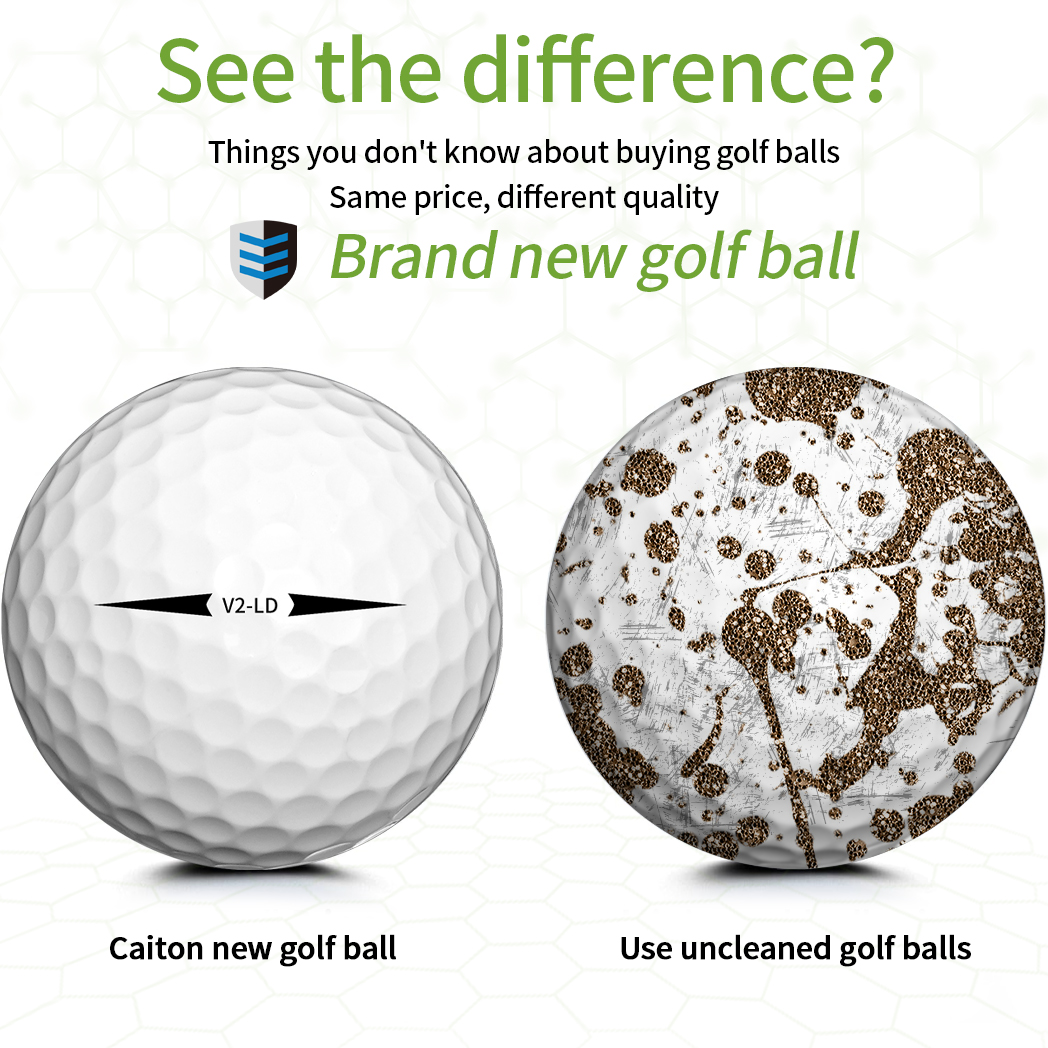 Caiton-Golf Ik- 332 Dimple, Distance maximale, Contrôle de rotation, Durable, Précision, Entraînement et jeu, 2 couches, 50 pièces