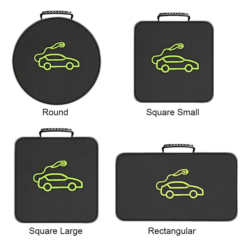 Carregador de carro elétrico plugues armazenamento carry bag ev carro cabo de carregamento soquetes à prova dwaterproof água recipiente de equipamento retardador de fogo