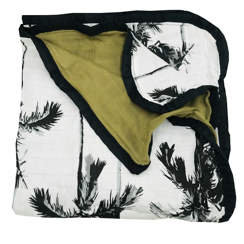 2025 NEW Hot Organic Cotton Popular Styles Swaddle Blanket Customize Designs Low MOQ