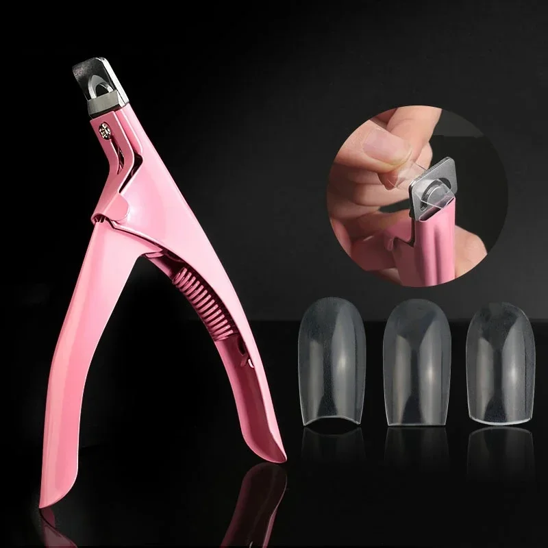 เคล็ดลับอะคริลิคปลอม Clipper เล็บ CLAMP Clippers พิเศษประเภท U Word ตัดเล็บปลอมเครื่องมือตัด Clipper เล็บเครื่องมือทําเล็บมือ