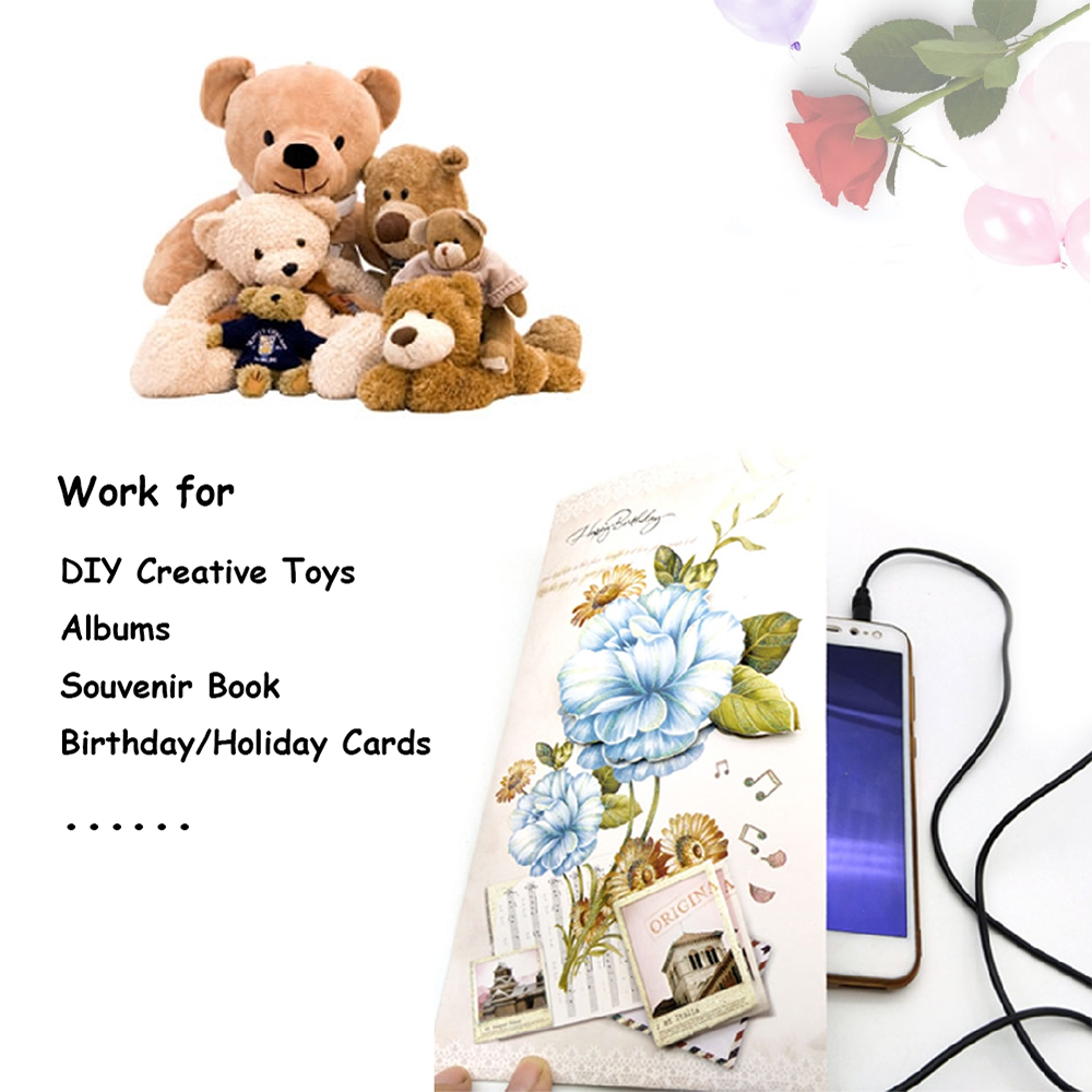 4MB Sprach aufzeichnung modul Sound Record able Board nächstes Lied/Loop/Non-Loop-Wiedergabe MP3-Musik-Player-Kit für DIY-Karte kreatives Geschenk