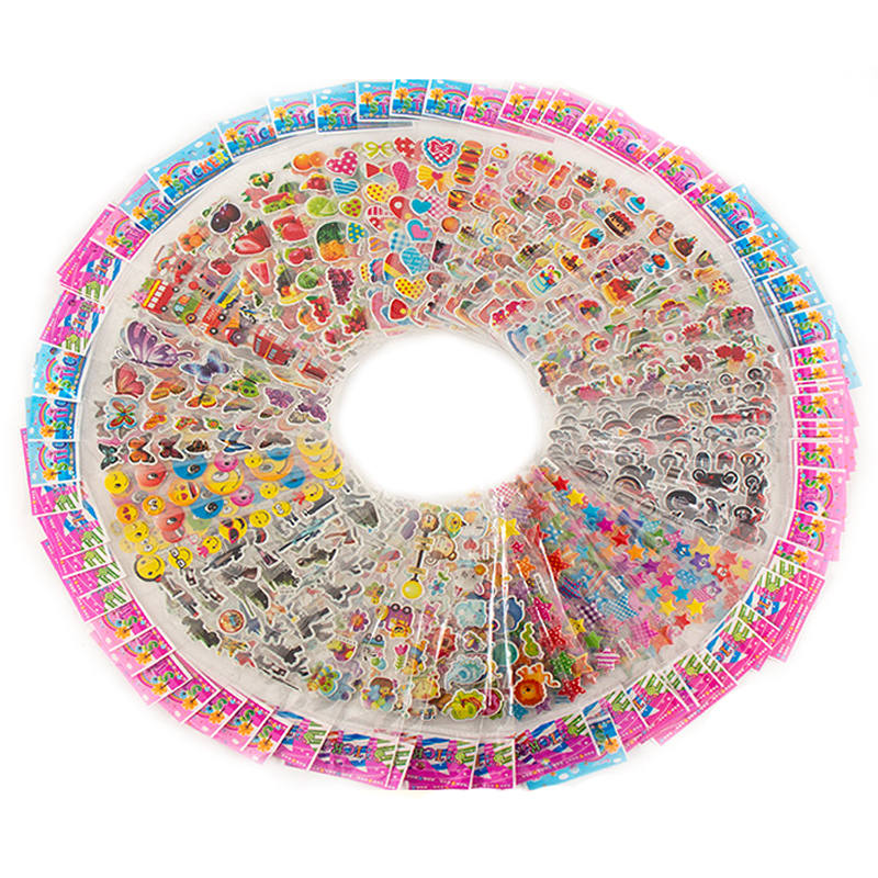 Pegatinas de dinosaurios 3D para niños, juguetes para decoración de pared del hogar, pegatina de dibujos animados, álbum de recortes, diario, decoración de etiquetas TMZ, 10 ~ 100 Uds.