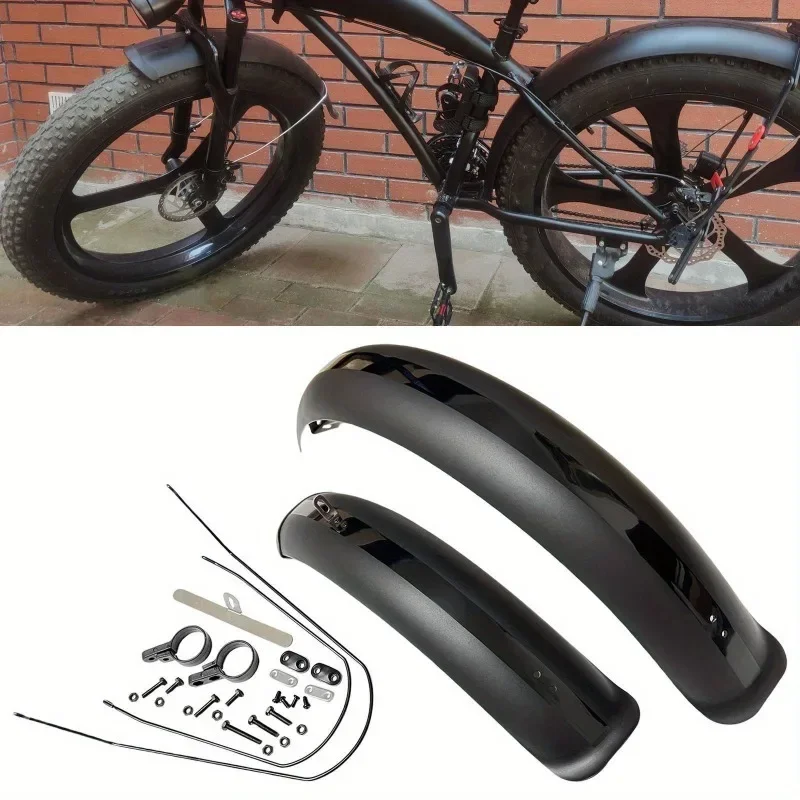 Componentes do conjunto traseiro dianteiro do paralama da bicicleta para viagens ao ar livre da bicicleta de montanha laranja