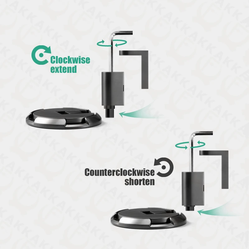 KAK-Tope de puerta magnético de alta resistencia, Tope de puerta mecánico, soporte de puerta ajustable, pegatina sin perforar, herrajes para puertas de muebles