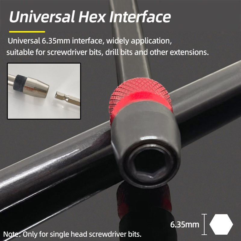 75/100/150/300mm Multiple sizes 1/4 Inch Hex Quick Release Electric Screwdriver Extension Bit Holder Extension Rod Hand Tools