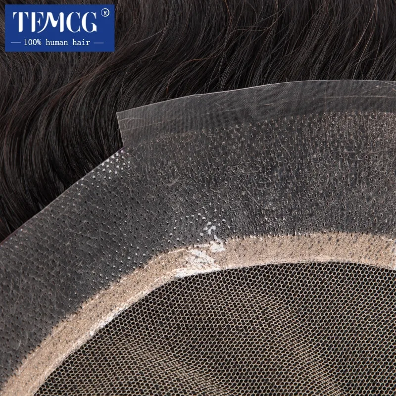 ออสเตรเลียชายผมเทียมลูกไม้ PU ฐาน Breathable เส้นผมธรรมชาติผมมนุษย์ธรรมชาติ Toupee Man วิกผมระบบไอเสีย