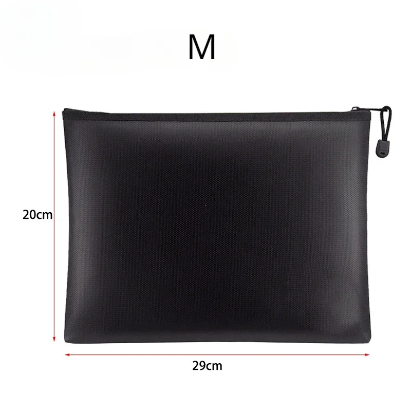 Fireproof Waterproof Document Envelope File Folder Cash Pouch Portable Fireproof Money Bag Safe Bag for Home Office S/M/L