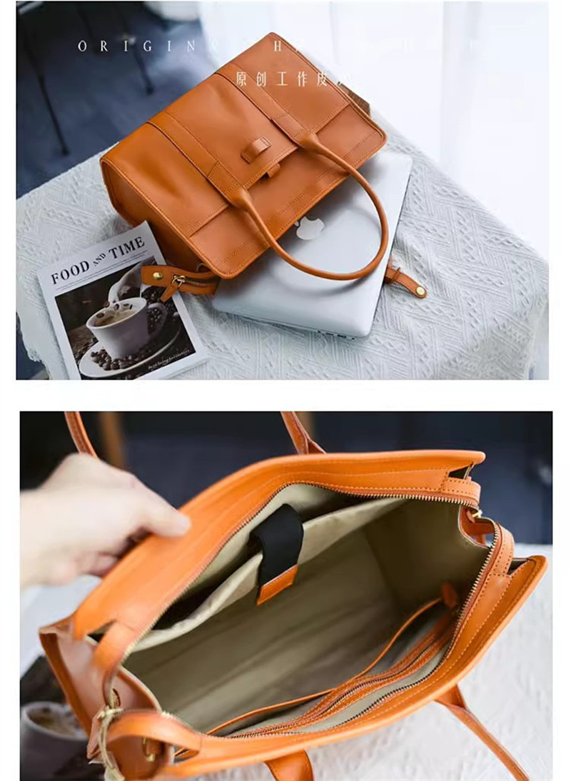 Pndme Modedesigner Luxus Echt leder Damen Aktentasche Geschäft hochwertige Rindsleder Arbeit 14 Zoll Laptop Handtasche