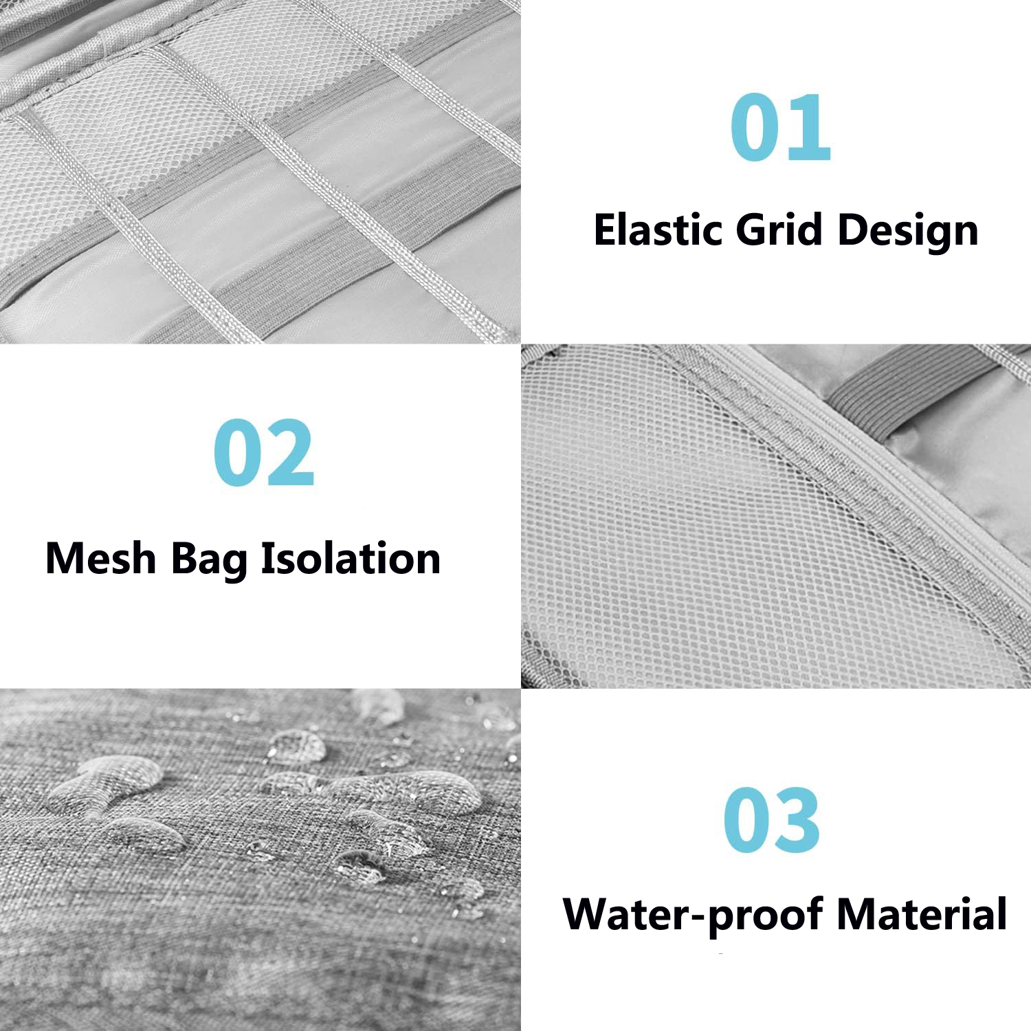 Organizador de cabo de dados saco de armazenamento à prova dwaterproof água portátil carry case multi-embalagem saco organizador de viagem para cabo carregador usb
