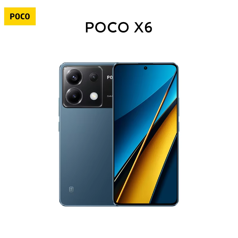 POCO X6 5G Smart Morning NDavid Snapdragon, version globale®7s Isabel 2-Triple Caméra 120Hz 64MP avec OIS, Charge 67W, 5100mAh