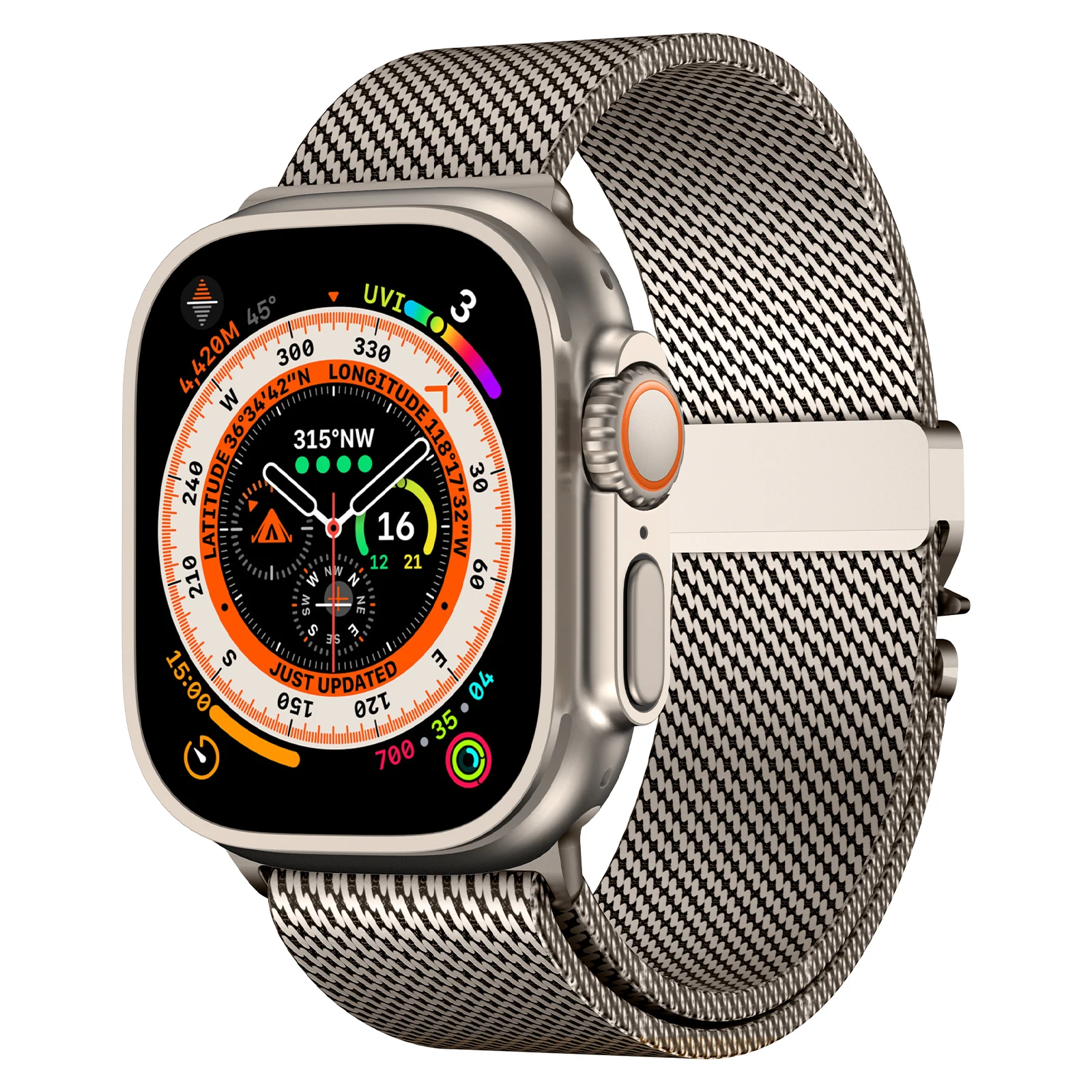 Correa Milanese Loop para Apple Watch Ultra 2, banda de 49mm, 45mm, 46mm, 44mm, 42mm, 41mm, 40mm, 38mm, pulsera, iWatch serie 10, 9